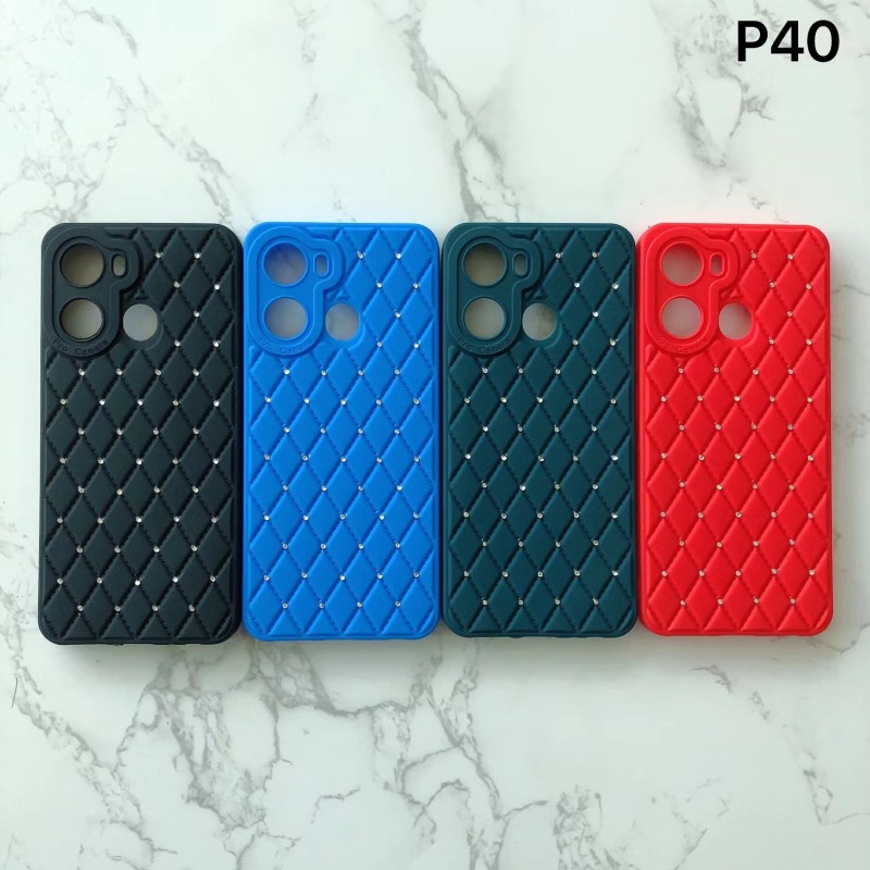 Factory wholesale of best-selling African lambskin Tpu dot diamond phone cases suitable for ITEL P40 P40 PLUS