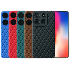 Wholesale New arrival Rhombic Lambskin TPU phone case for INFINIX HOT30PLAY back cover