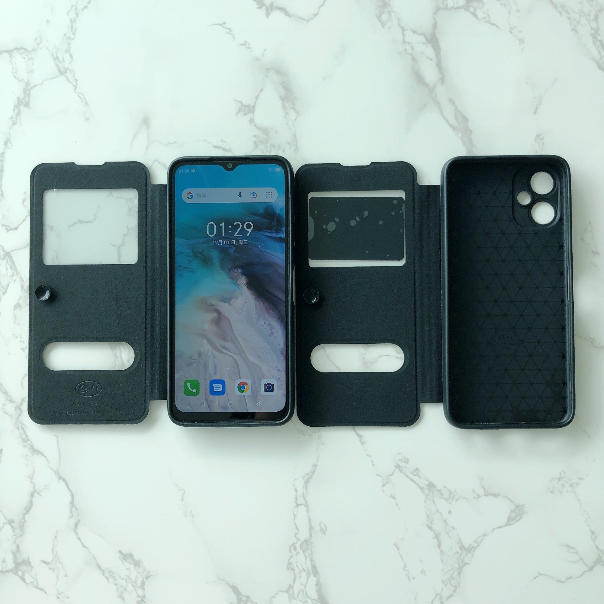Popular in Africa for Googl e mobile phone Pixel 3 Pixel 3XL Pixel 3AXL two-window business flip phone case