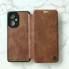 Manufacturer Stick Leather Back Cover for SAM A05S Mobile Phone Case