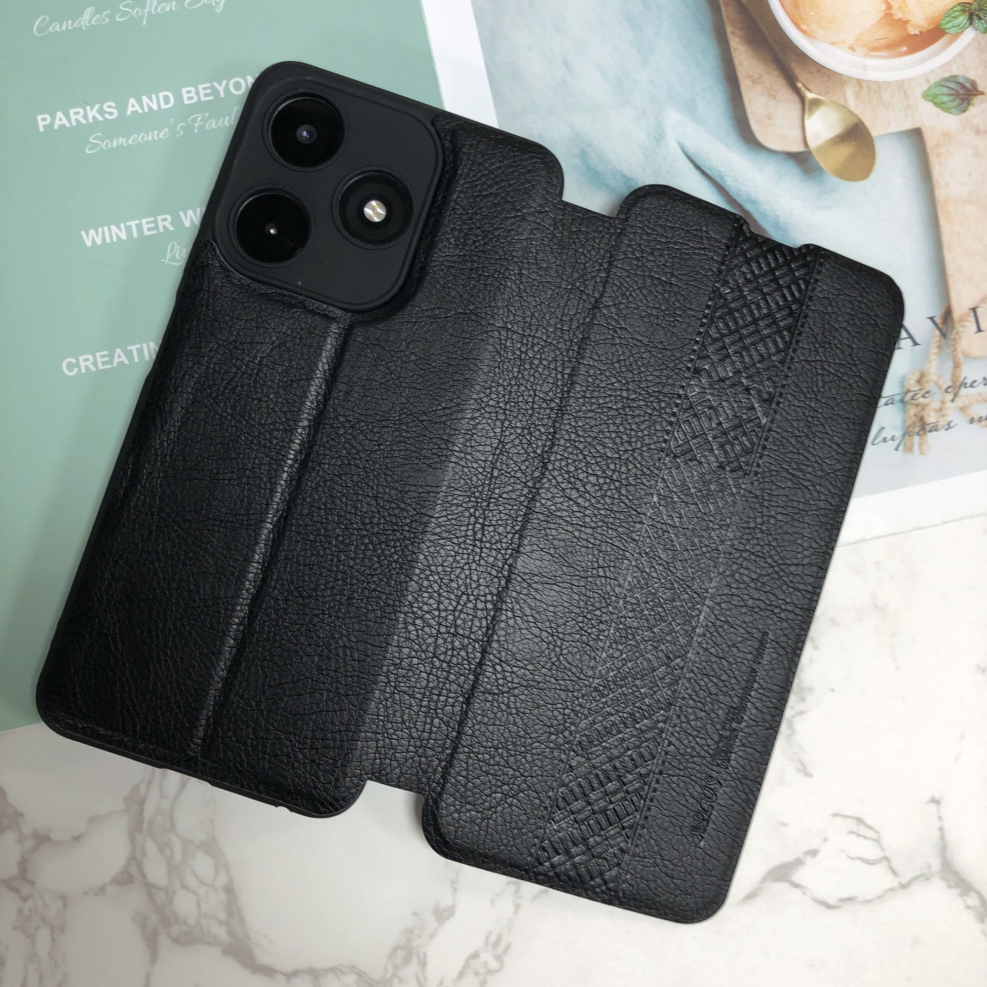 Factory wholesale high quality Leather Flip Cover suitable TEC CAMON 30 phone case