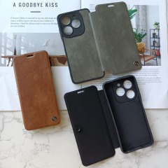 Leather flipcover with G logo Mobile phone case for INF NOTE 40 4G NOTE 40 PRO