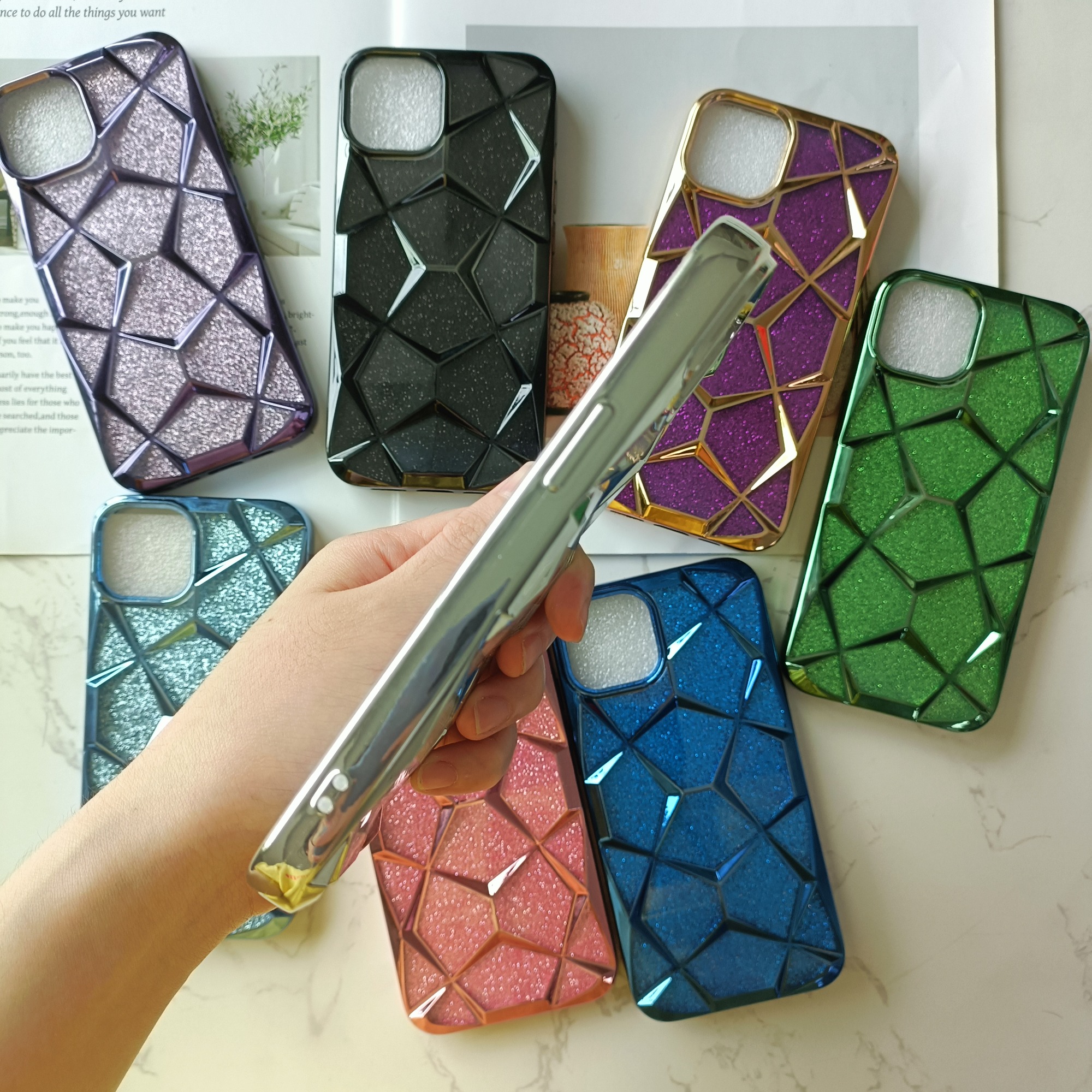 Wholesale factory electroplated TPU Back Cover new design for iphone 12 12 PRO 12 PRO MAX Phone Case