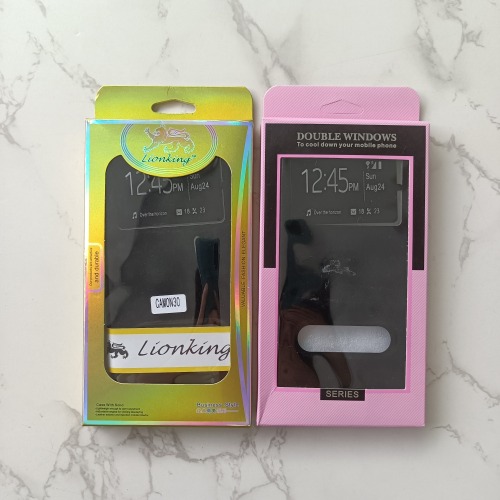 Factory wholesale Lionking Double Window Flip Cover TPU+PU materials for IT S24 phone case
