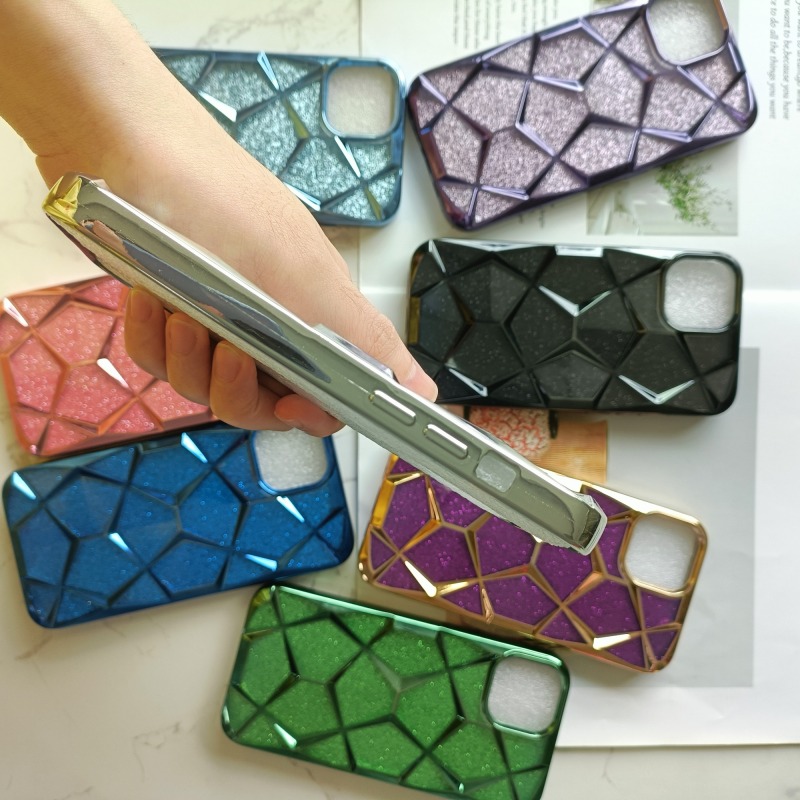 Factory wholesale electroplated TPU Back Cover new design for POP8 SPARK GO 2024 Phone Case