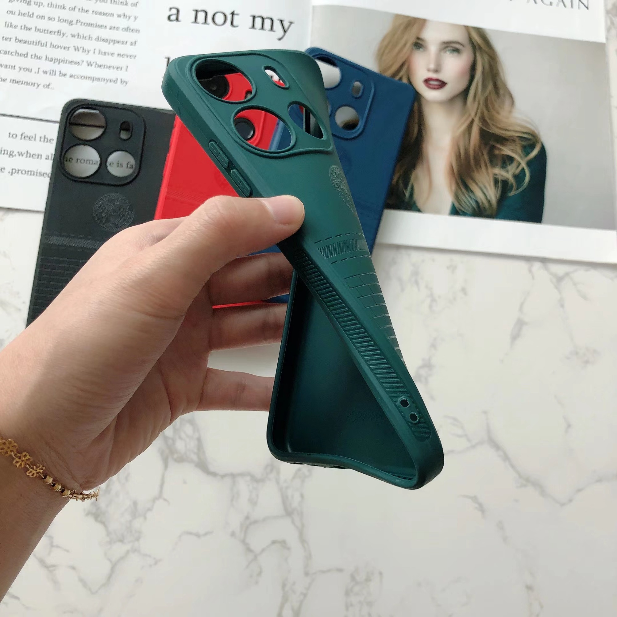 Manufacturer of Colour Engraved pattern Cover TPU soft material phone case for REDM NOTE 13 PRO+ NOTE 13 PRO 5G