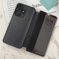 Manufacture classical design TPU+PU+PC smart view flip cover for inf SMART8PRO Note12 G96/X670 Phone Case