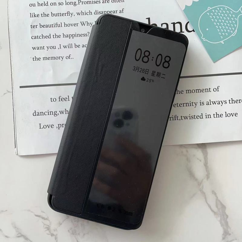 Manufacture classical design TPU+PU+PC smart view flip cover for inf SMART8PRO Note12 G96/X670 Phone Case