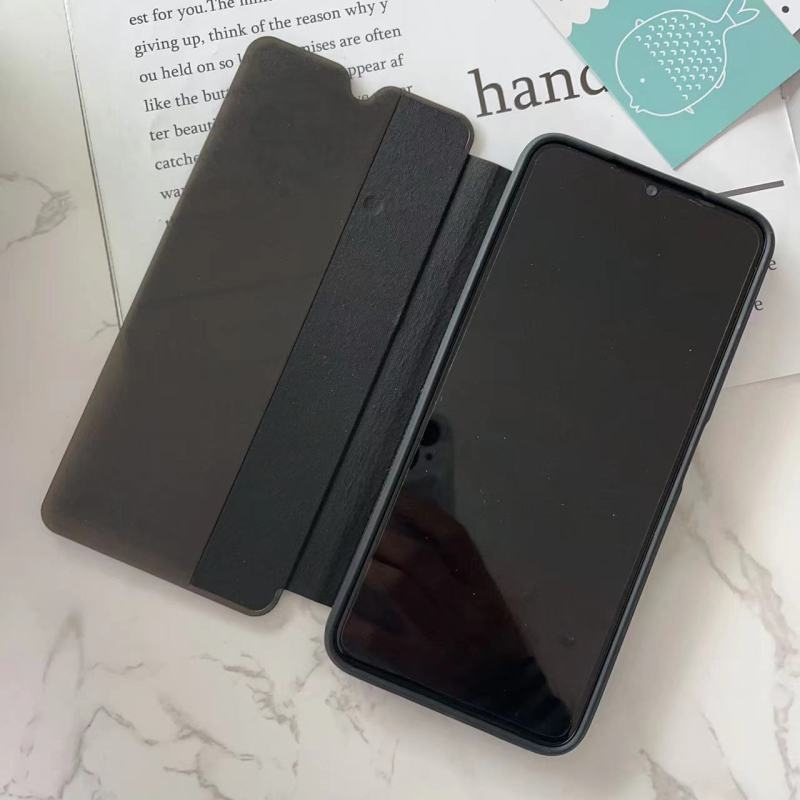 Factory wholesale hot selling Smart View Flip Cover TPU+PC+ PU for IT P55 4G A50 A05S phone case