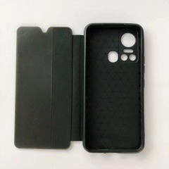 Manufacture classical design TPU+PU+PC smart view flip cover for inf SMART8PRO Note12 G96/X670 Phone Case