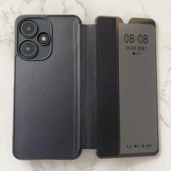 Manufacture classical design TPU+PU+PC smart view flip cover for inf SMART8PRO Note12 G96/X670 Phone Case