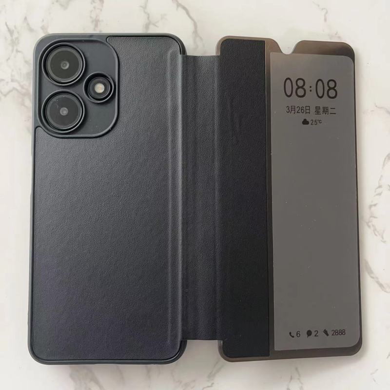Manufacture classical design TPU+PU+PC smart view flip cover for inf SMART8PRO Note12 G96/X670 Phone Case