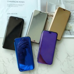 Manufacture classical design TPU+PU+PC smart view flip cover for ITEL A50 P55 S24 Phone Case