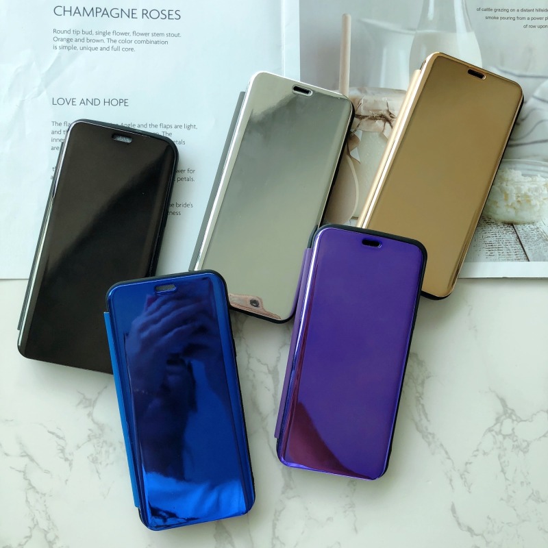 Manufacture classical design TPU+PU+PC smart view flip cover for ITEL A50 P55 S24 Phone Case