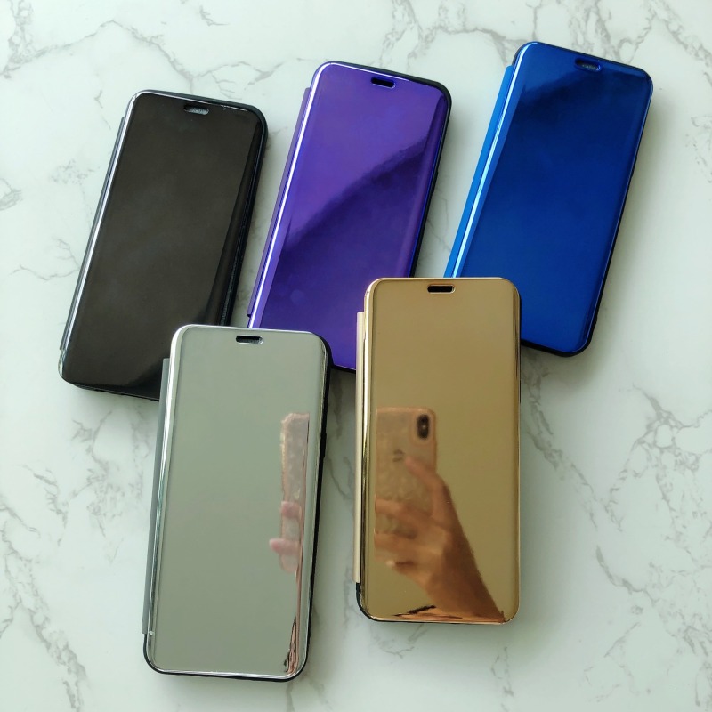 Manufacture classical design TPU+PU+PC smart view flip cover for ITEL A50 P55 S24 Phone Case