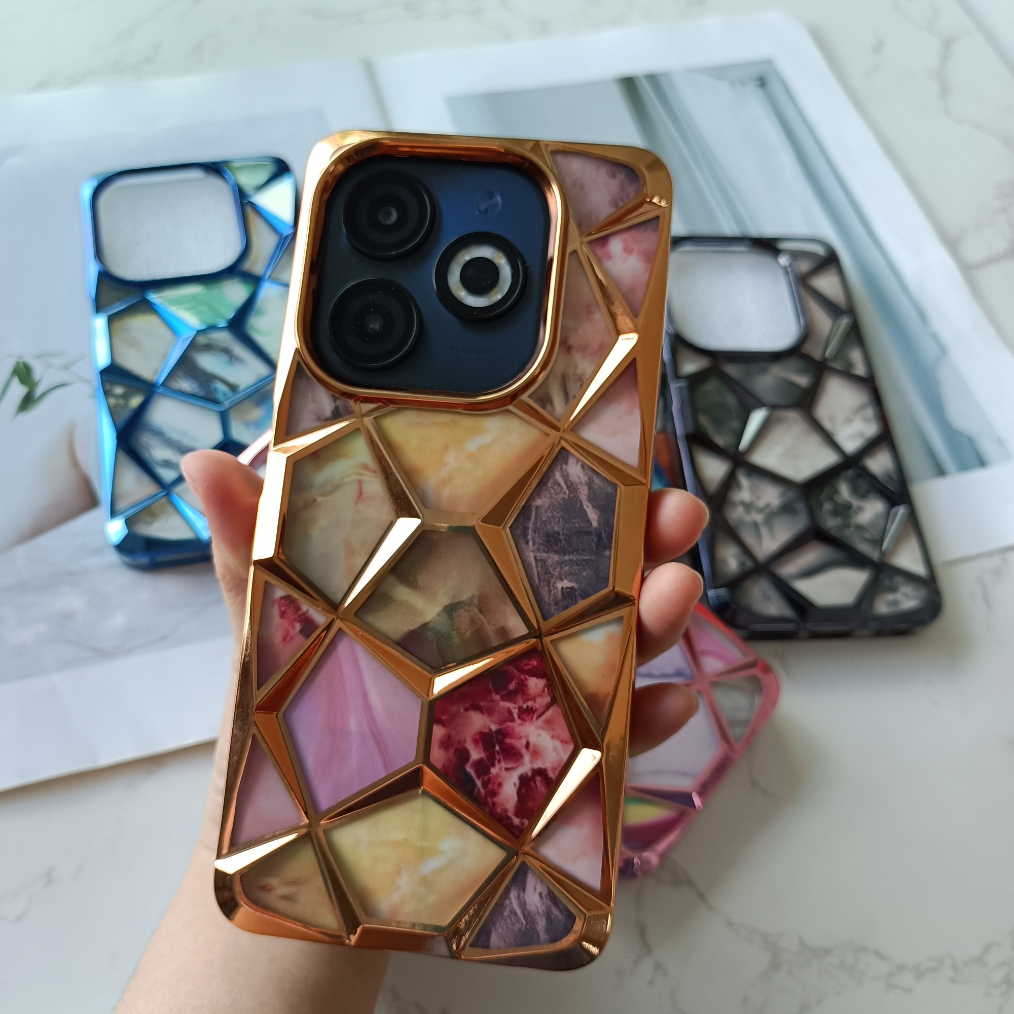 Wholesale New arrival Diamond Cover TPU for INF HOT 40 HOT 40 PRO phone case