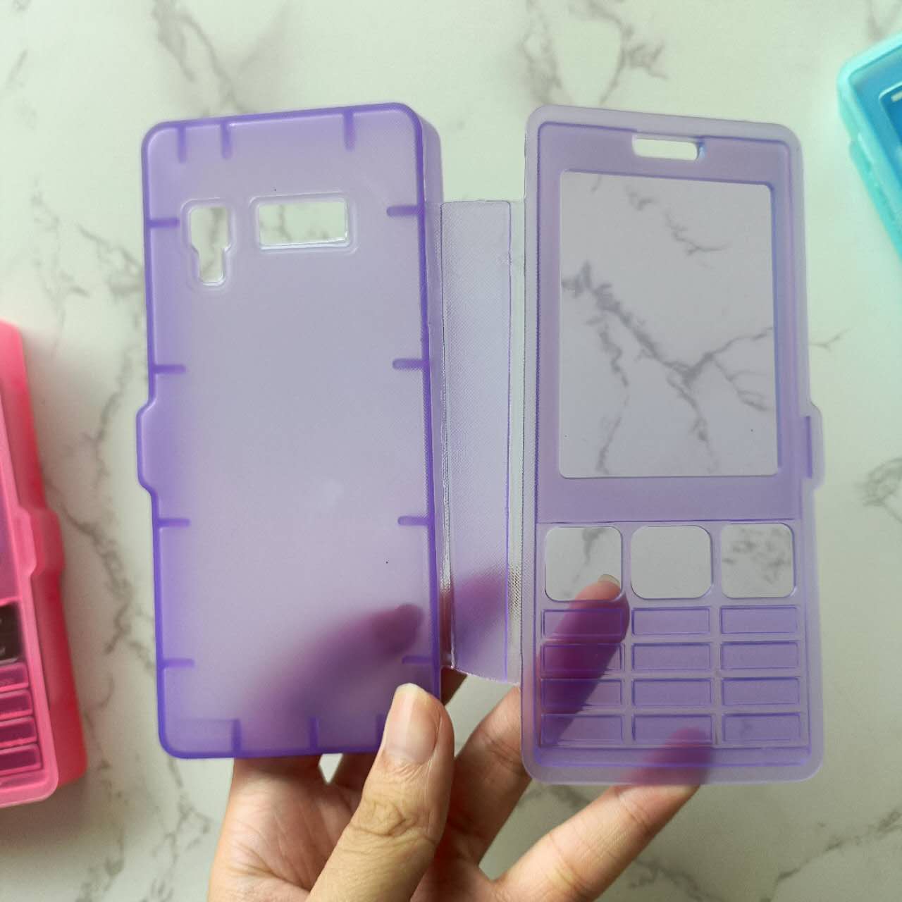 Wholesale Best Quality Small TPU Transparent Flipcover phone case for TEC T302 models