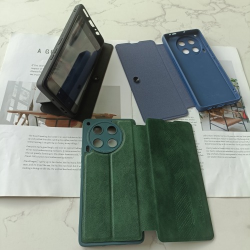 Hot sell in Africa market Smart Leather Bracket Phone cover For SAM A06 A16 in case
