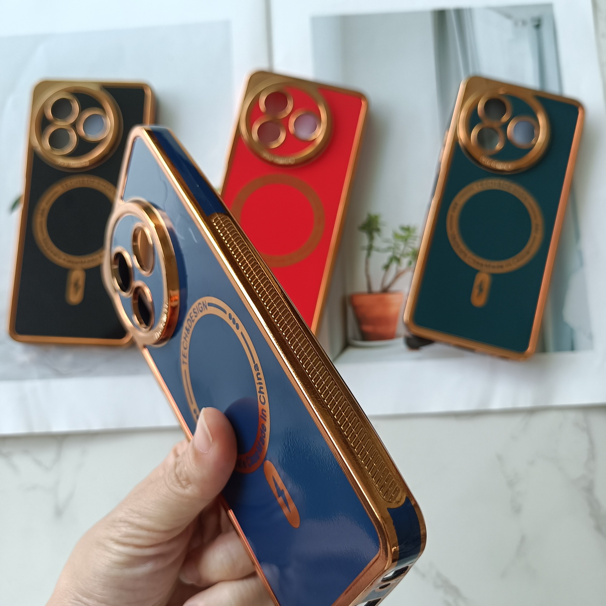 Factory wholesale electroplated tpu Phone Cover for itel A50C P65 phone case