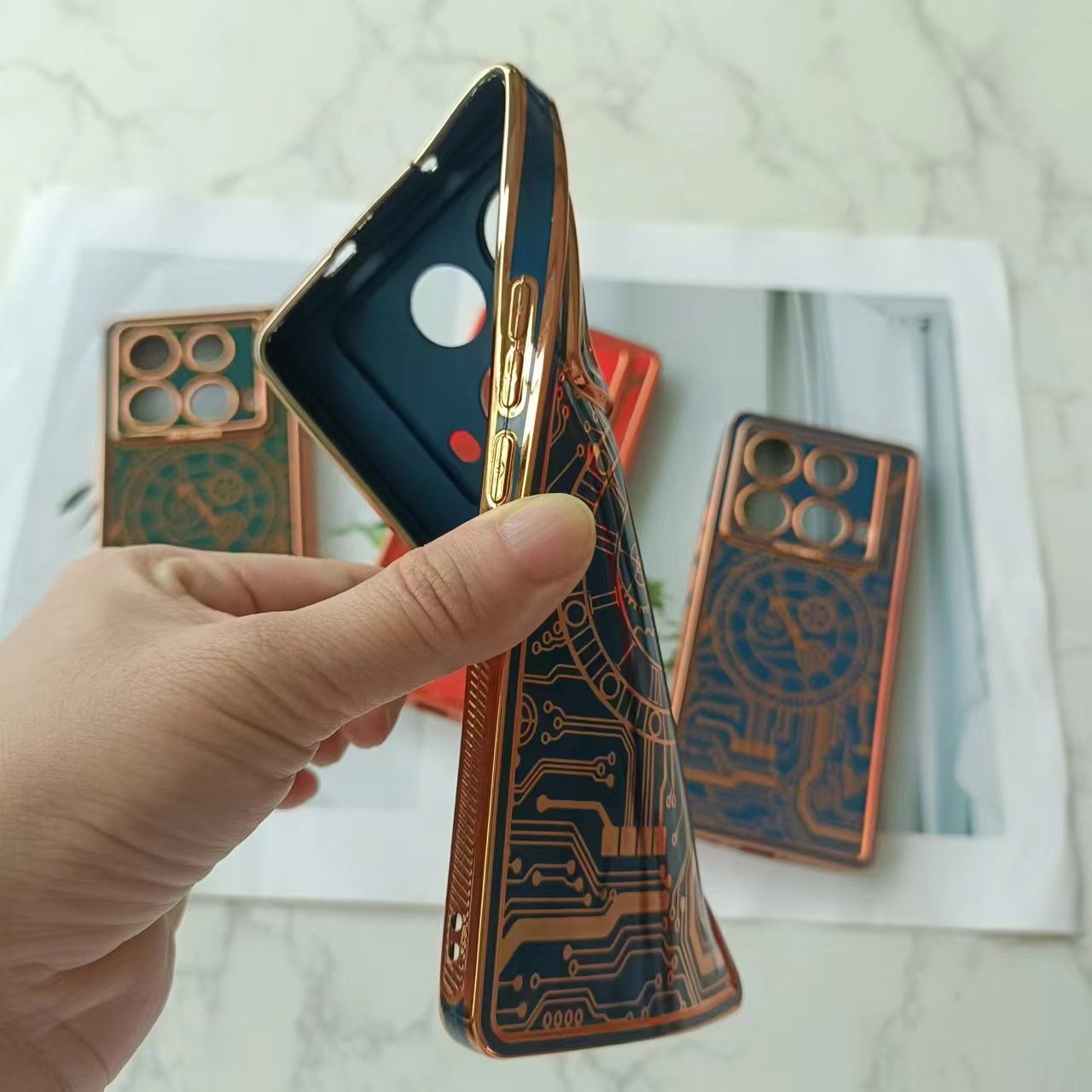 Wholesale electroplated tpu Phone Cover for SMART9 HOT50i X6531