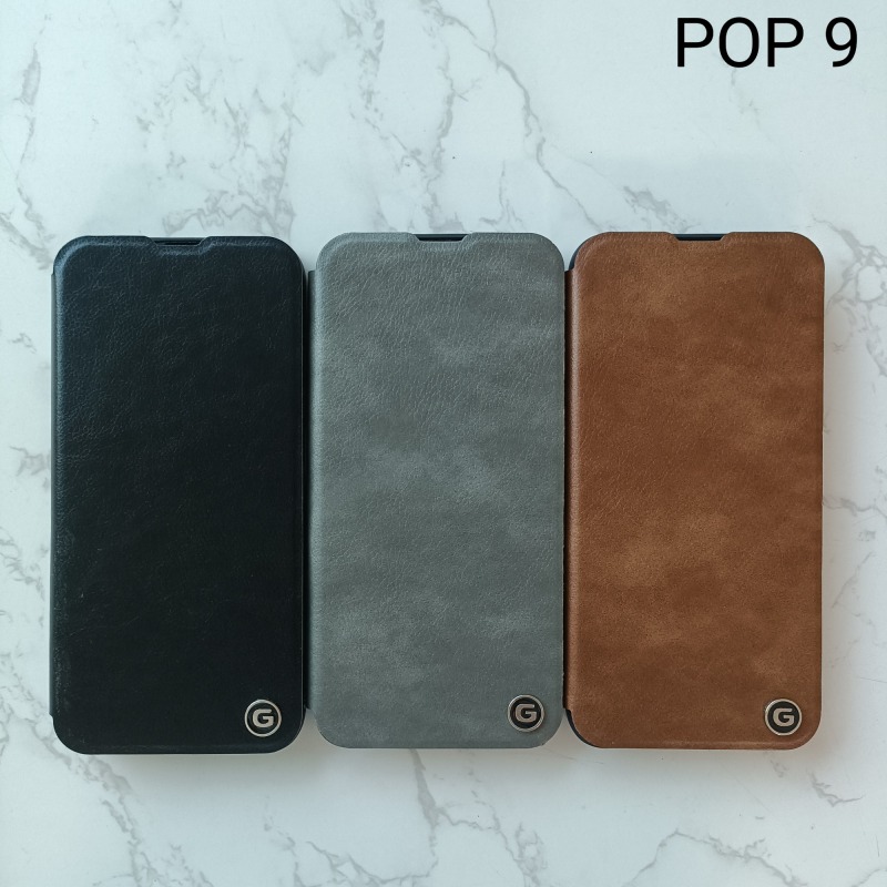 Wholesale flipcover Business Style Leather with G logo for INF HOT 50 pro plus HOT50 4G HOT50 5G phone case
