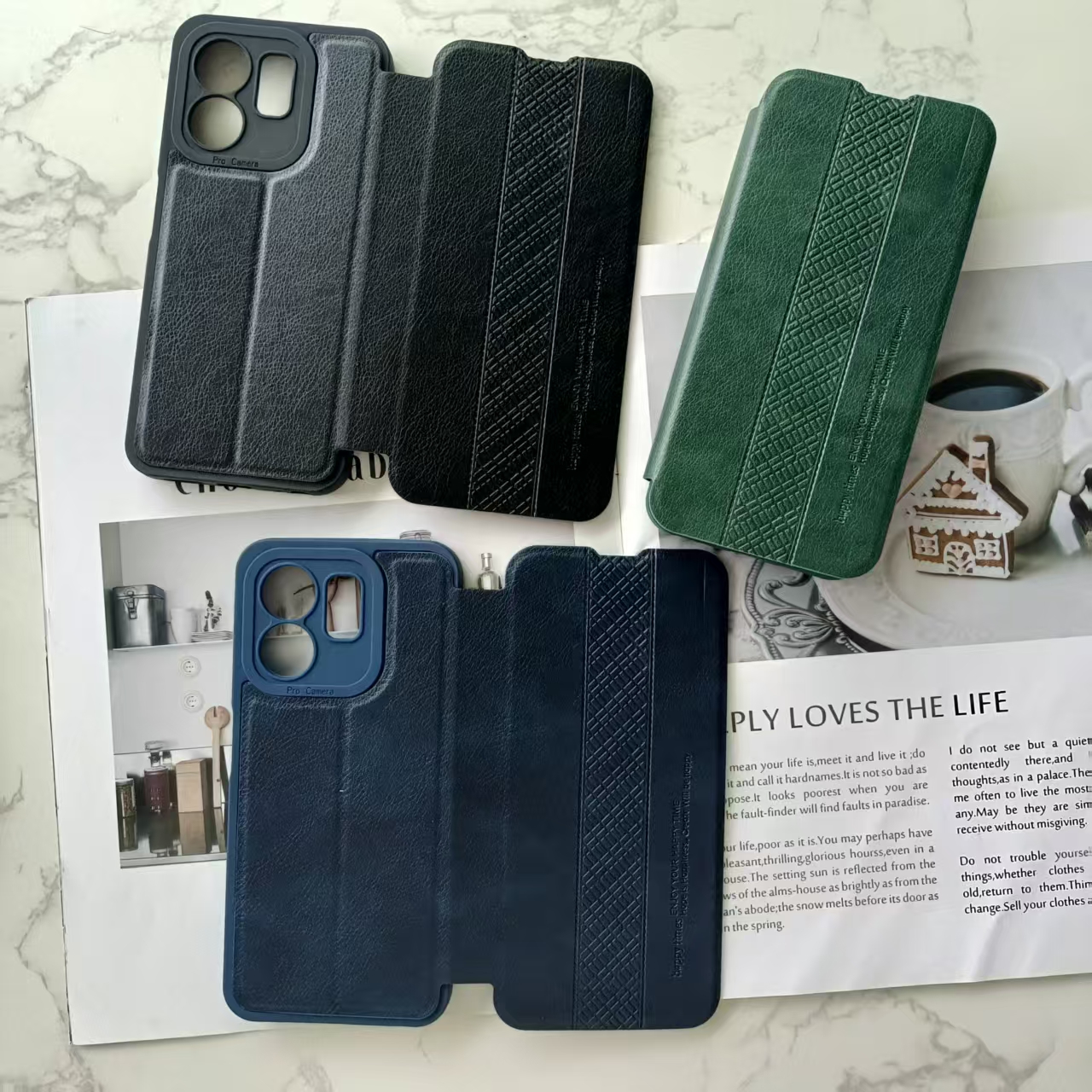 REDMI NOTE 14 PU Leather Cover Protective Phone Case Wholesale