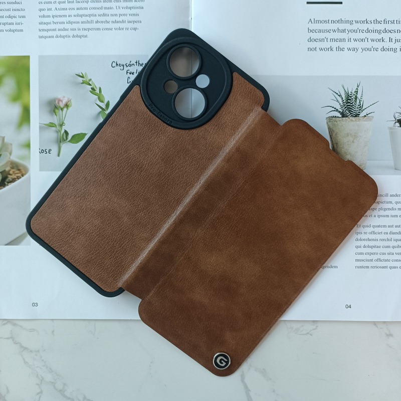 Factory flip cover with G logo for INF NOTE50 NOTE50 PRO 4G Leather cover