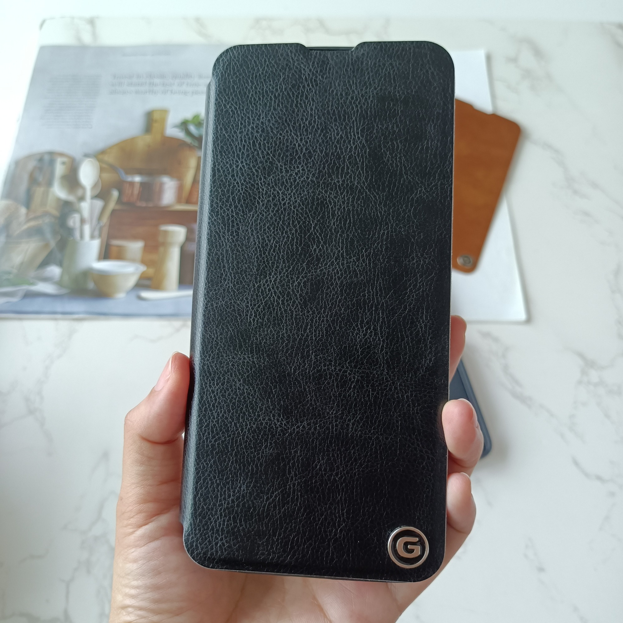Factory flip cover with G logo for INF NOTE50 NOTE50 PRO 4G Leather cover