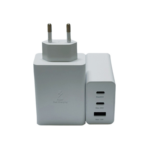 65W Super Fast Charging with 2 Type-C &amp; 1 USB Ports