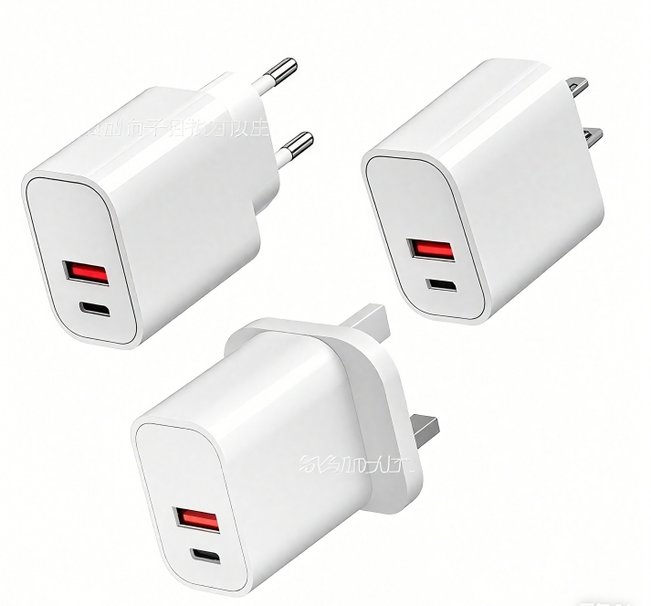 Wholesale EU US UK 20W Fast Charger PD QC USB Type C Quick Wall Charger 2 Port Type C Usb Fast Wall Charger