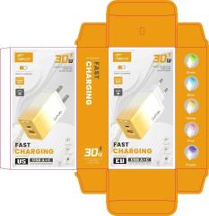 EU US UK 12W 20W Fast Charger PD QC USB Type C Quick Wall Charger 3 Port