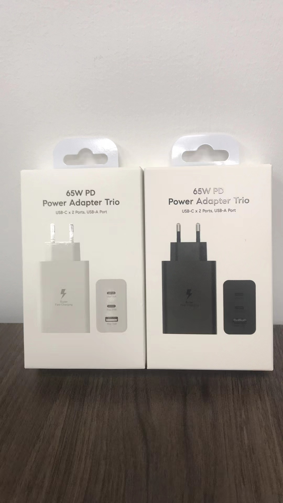 65W Super Fast Charging with 2 Type-C & 1 USB Ports