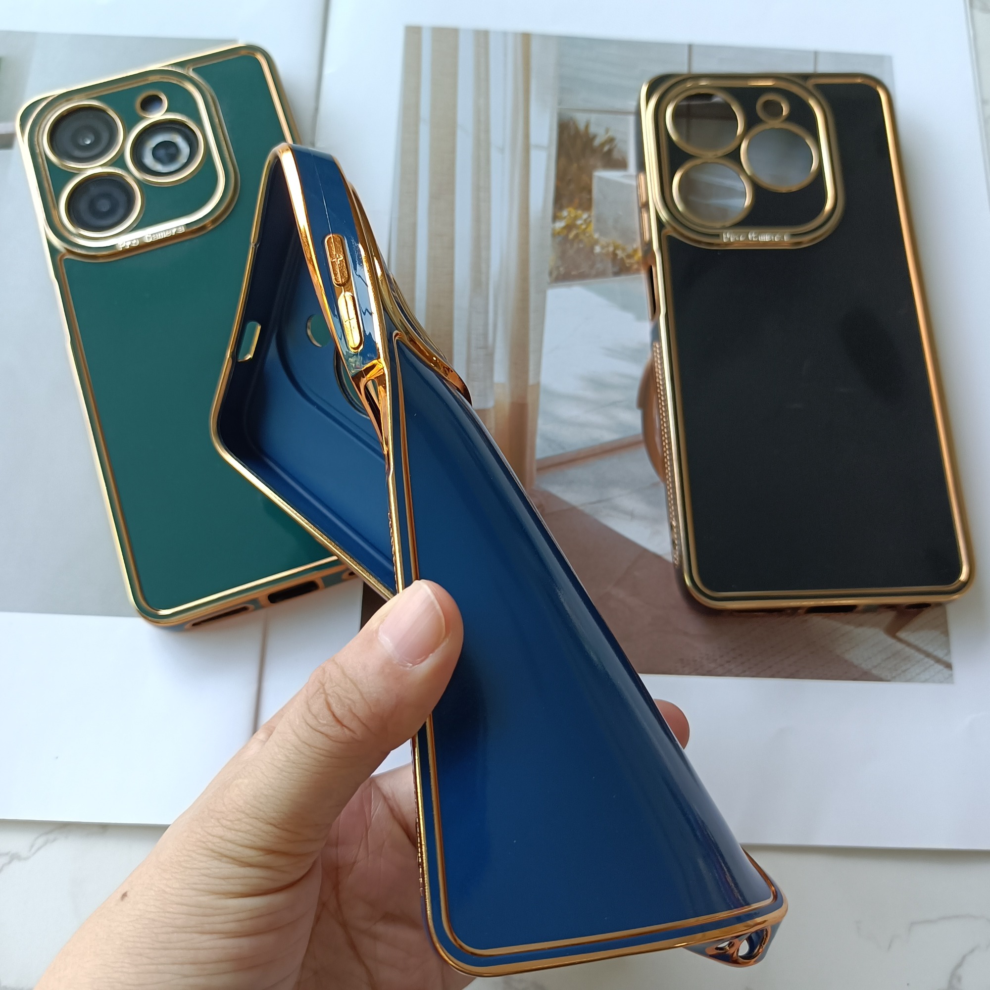 Factory wholesale SAM A07 A17 Electroplated Soft Phone Case