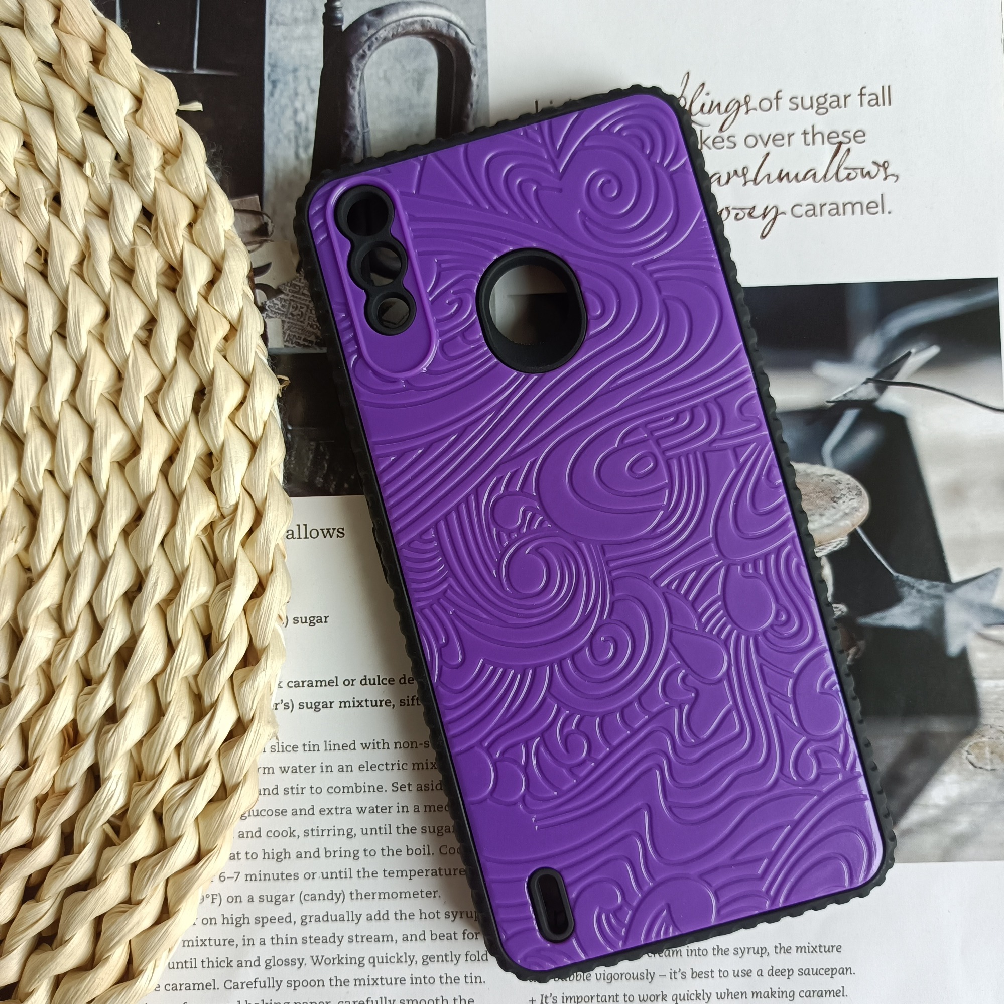 Black Phone case for REDMI A3，13C hard cover