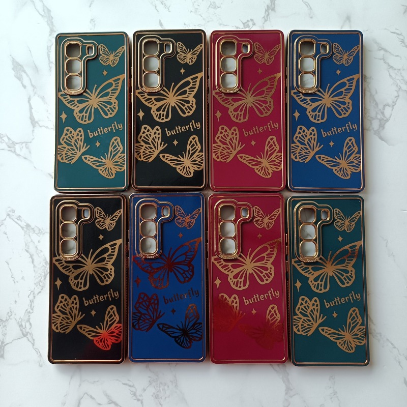 IT CITY 100 Fancy Electroplated Laser Engraving Soft Phone Case