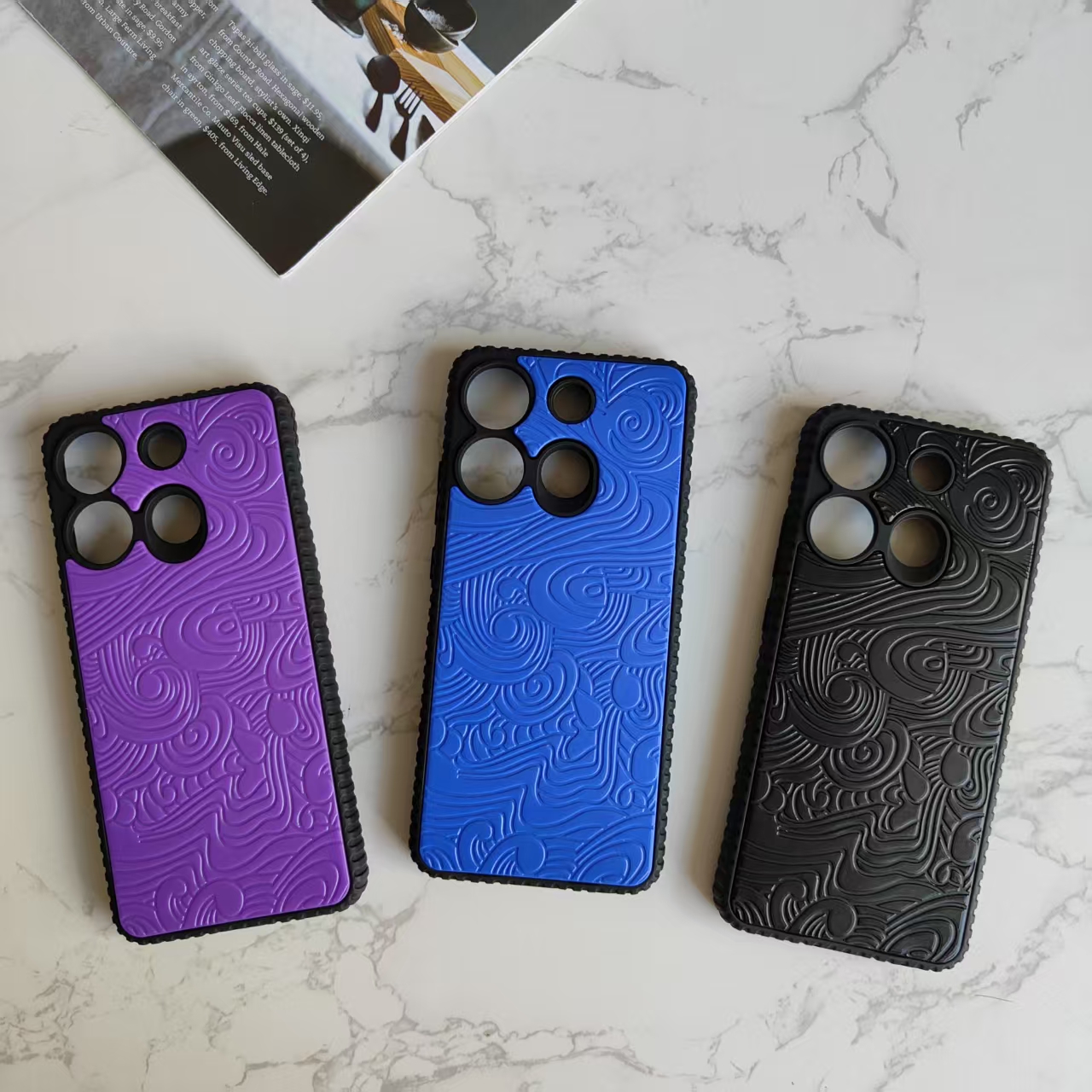 Black Phone case for TEC SPARK 40 hard cover