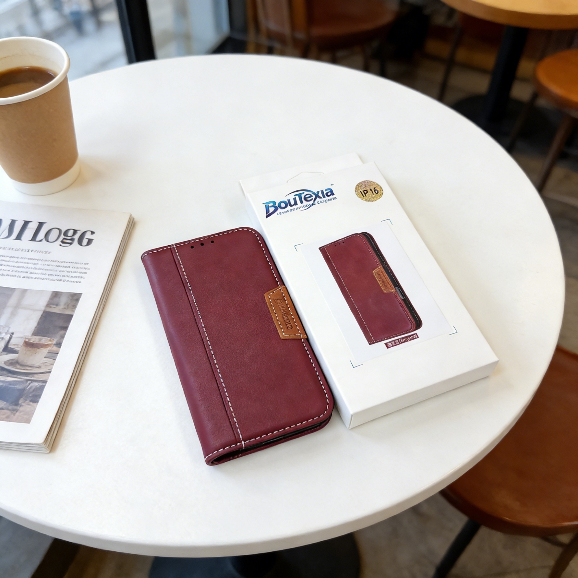 Hot Selling Magnetic Flip Cover Compatible with IP Sam TEC INFINIX Low MOQ