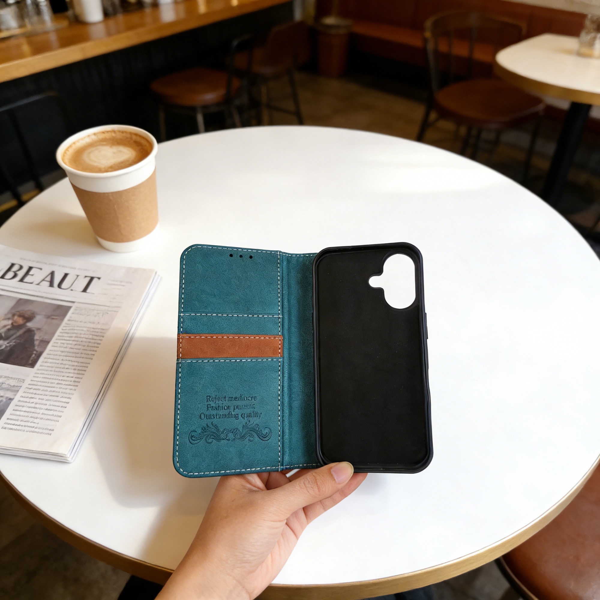 Hot Selling Magnetic Flip Cover Compatible with IP Sam TEC INFINIX Low MOQ