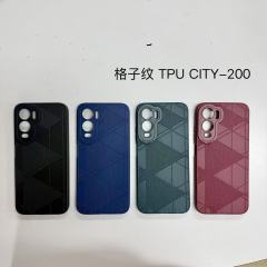Hot selling leather-textured phone case suitable for CITY 200