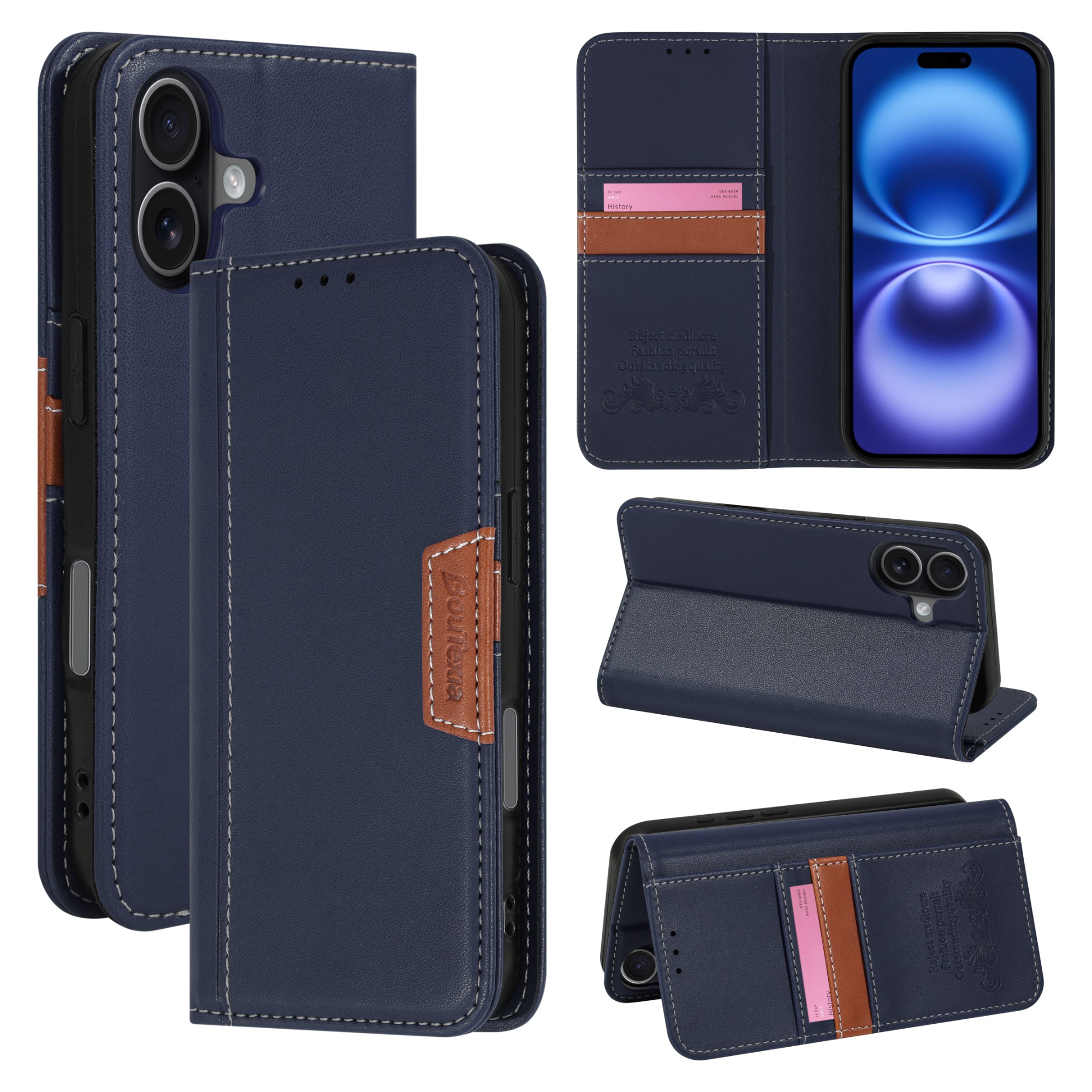 Premium Stitched Magnetic Flip Leather Phone Wallet CaseFor SAM S26 S25 S24 S23 ULTRA