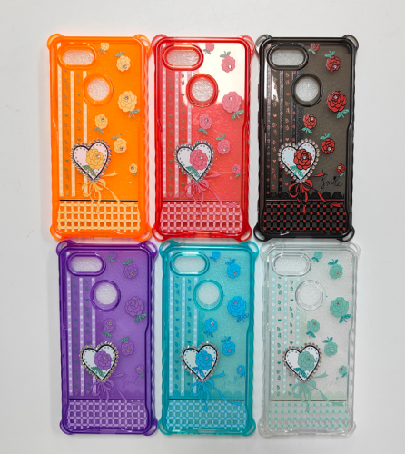 New Candy Color Shockproof Clear Printed Diamond Phone Case for Pixel 3/3a/3XL