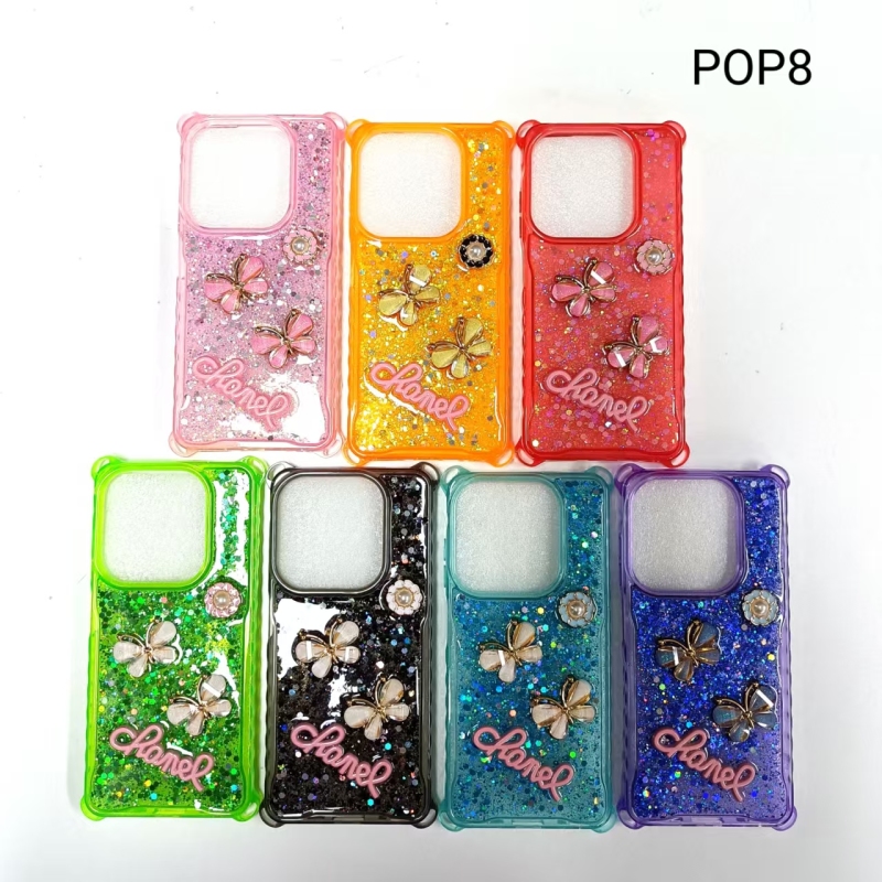 New Wholesale Shockproof Transparent Resin Phone Case for Tecno POP 8/9/10