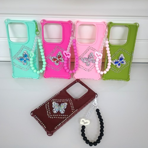 Candy Color Four Corner Shockproof Silicone Phone Case With Wrist Strap, Anti-drop Soft Rubber Protective Cover For TEC POP 8