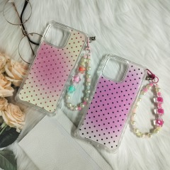 Candy Color Four Corner Shockproof Silicone Phone Case With Wrist Strap, Rubber Protective CoverF-02L Arrows WE FGT-51B Arroes BZ03 FCG0