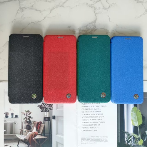 Tecno Camon Slim Flip Phone Case Litchi Grain Leather Magnetic Protective Phone Cover