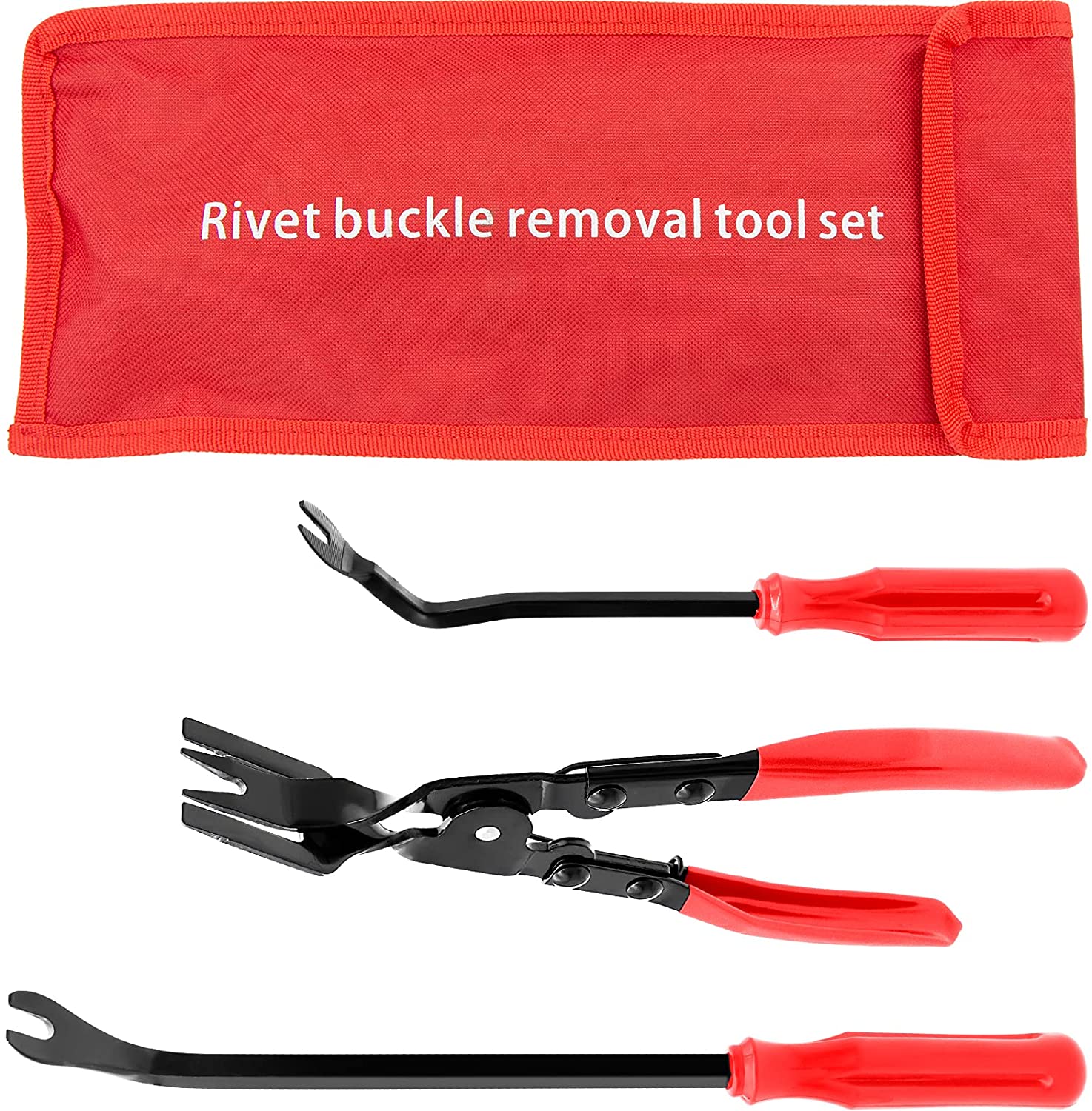 3 Pcs Clip Remover Tool, Clip Pliers Set Fastener Removal Tool, Auto Trim  Removal Tool Kit Pry Tool Set Car Door Panel Dashboard Repair Kit