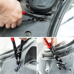 3 Pcs Clip Remover Tool, Clip Pliers Set Fastener Removal Tool, Auto Trim Removal Tool Kit Pry Tool Set Car Door Panel Dashboard Repair Kit