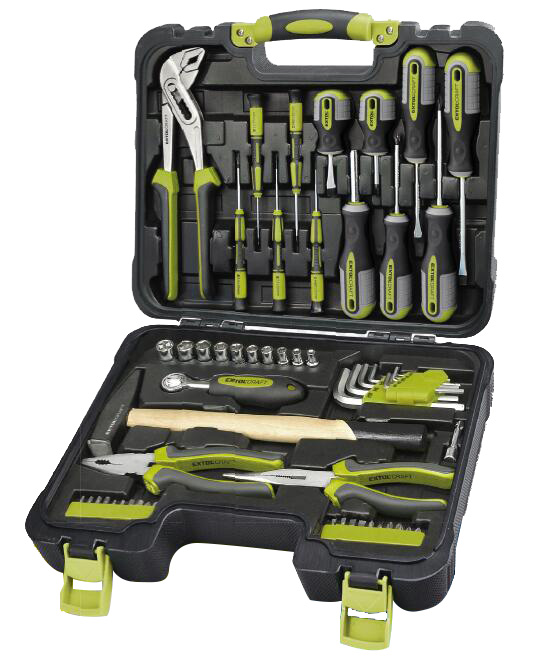 GreatmaxTools Tool Set, 57-Piece Tool Kit for Men Women Home and Household Repair, General Household Hand Tool Set with Solid Carrying Tool Box, Home Repair Basic Tool Kit Sets for Home Maintenance