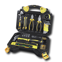 60 Piece Socket Wrench Auto Repair Tool Combination Package Mixed Tool Set Hand Tool Kit with Plastic Toolbox Storage Case