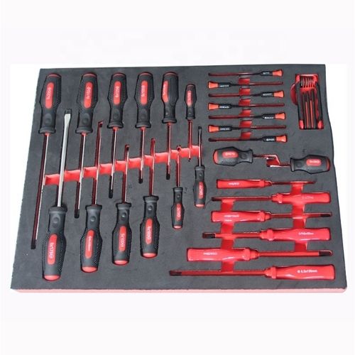 5/6/7-Drawers Roller Tool Cabinet with 196-PIECES Metric/SAE Tool KIT